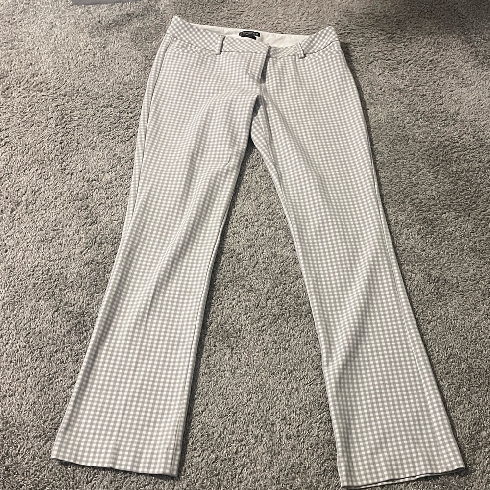 Express Gray Striped Pants